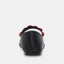 Lilly Ballet Flats Black Multi Satin