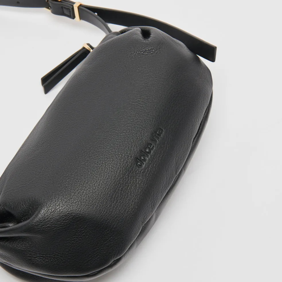 Livi Shoulder Bag Black Leather