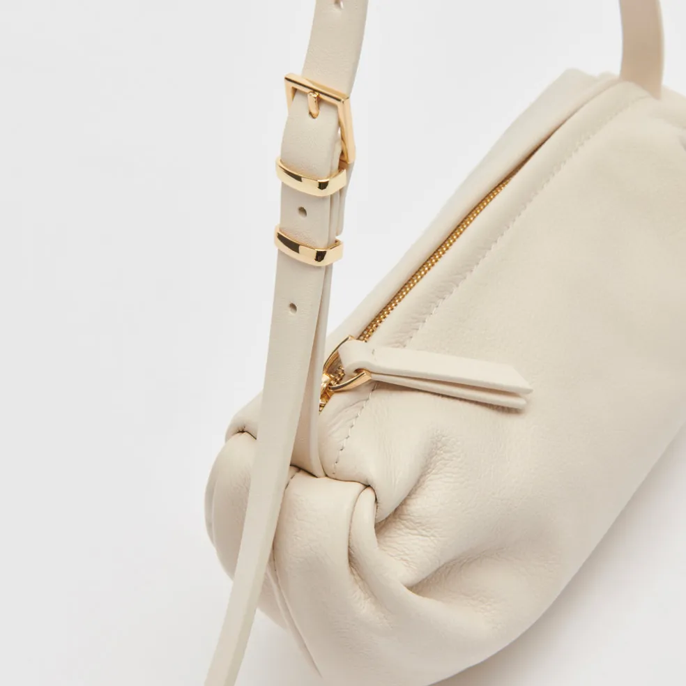 Livi Shoulder Bag Ivory Leather