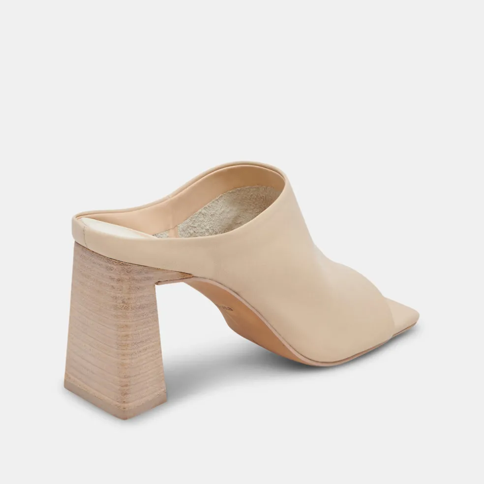 Lizzo Heels Biscuit Leather