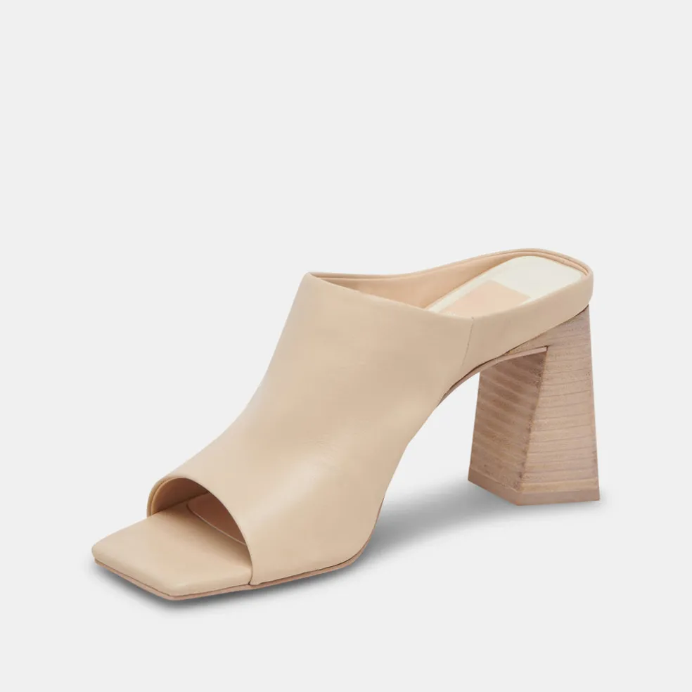 Lizzo Heels Biscuit Leather