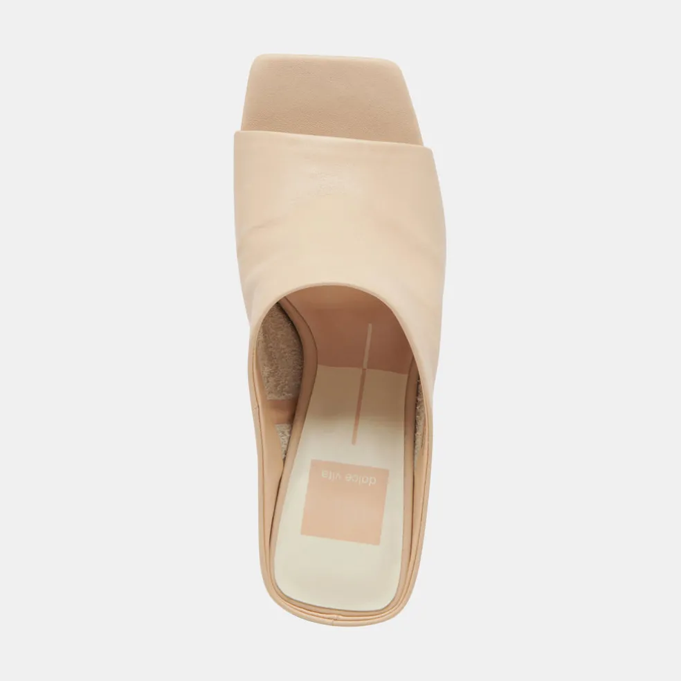 Lizzo Heels Biscuit Leather