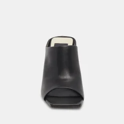 Lizzo Heels Black Leather