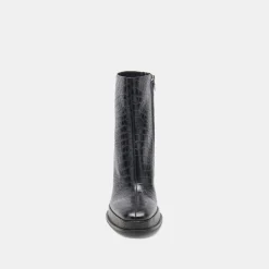 Lochly Boots Noir Embossed Leather