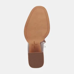 Lochly Boots Walnut Embossed Leather