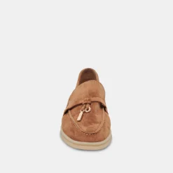Lonzo Flats Brown Suede