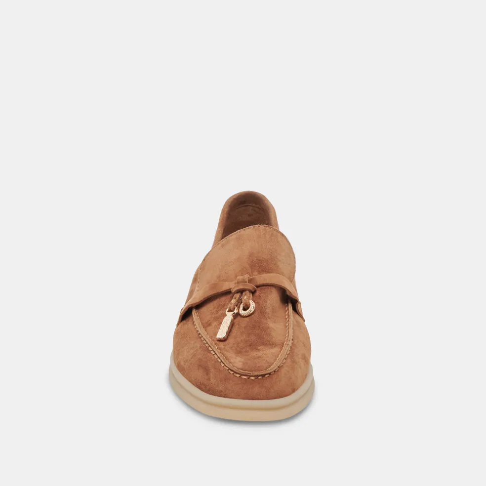 Lonzo Flats Brown Suede