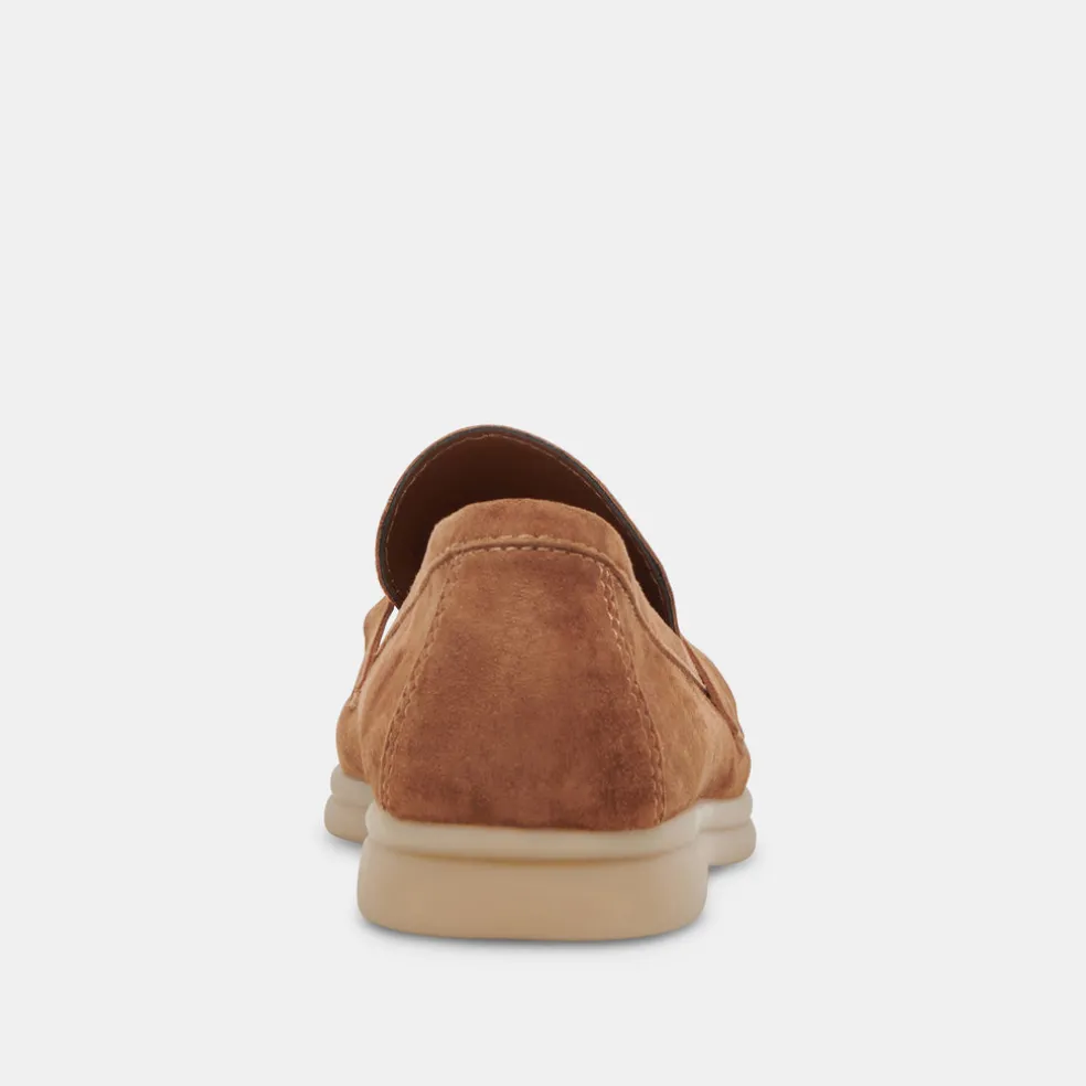 Lonzo Flats Brown Suede