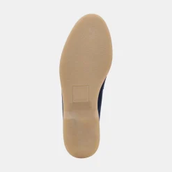 Lonzo Flats Navy Suede