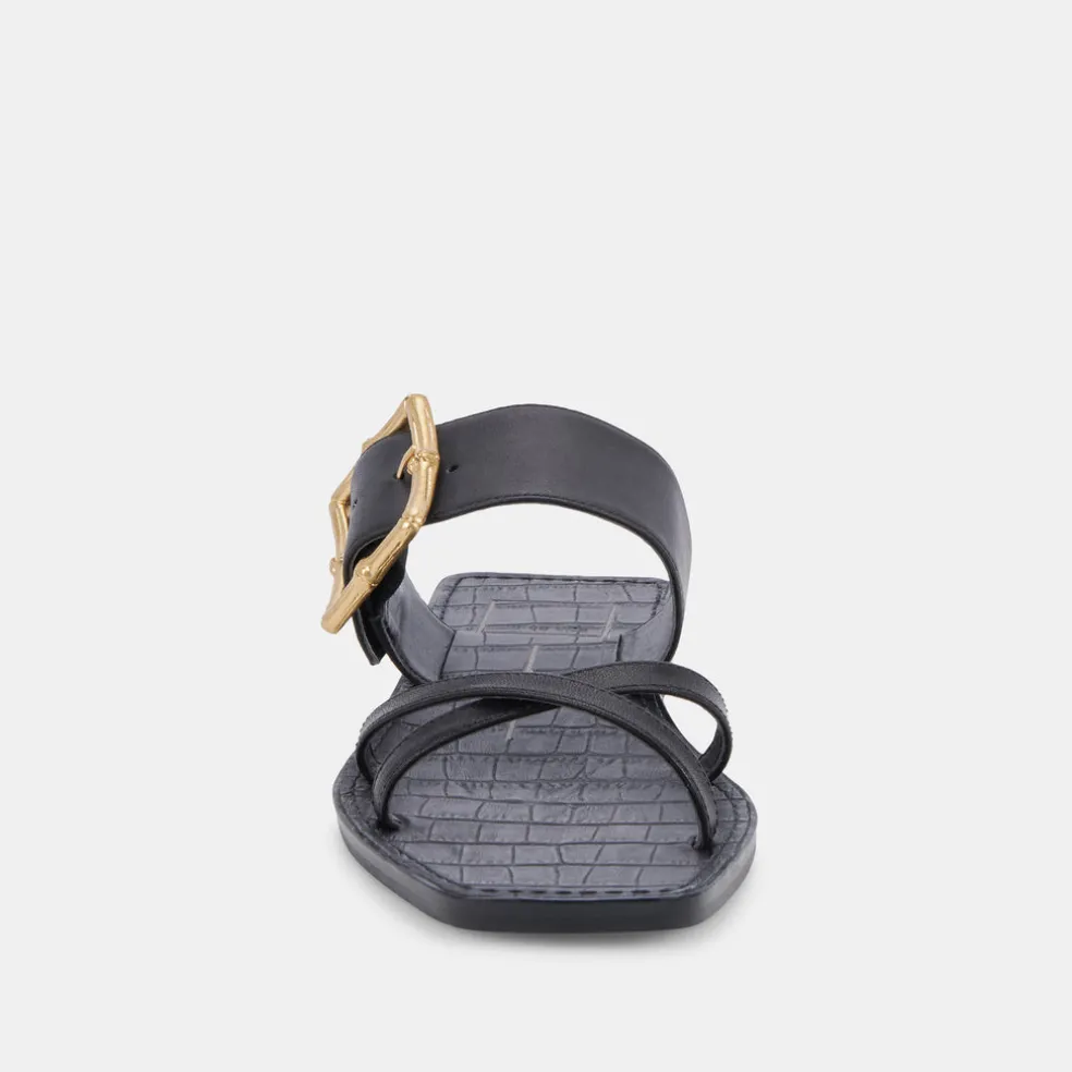 Lowyn Sandals Black Leather