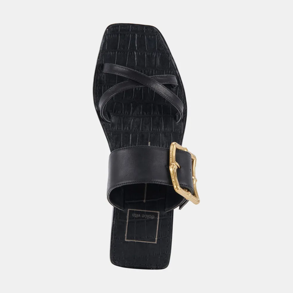 Lowyn Sandals Black Leather