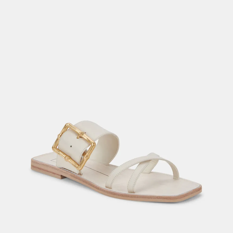 Lowyn Sandals Ivory Leather