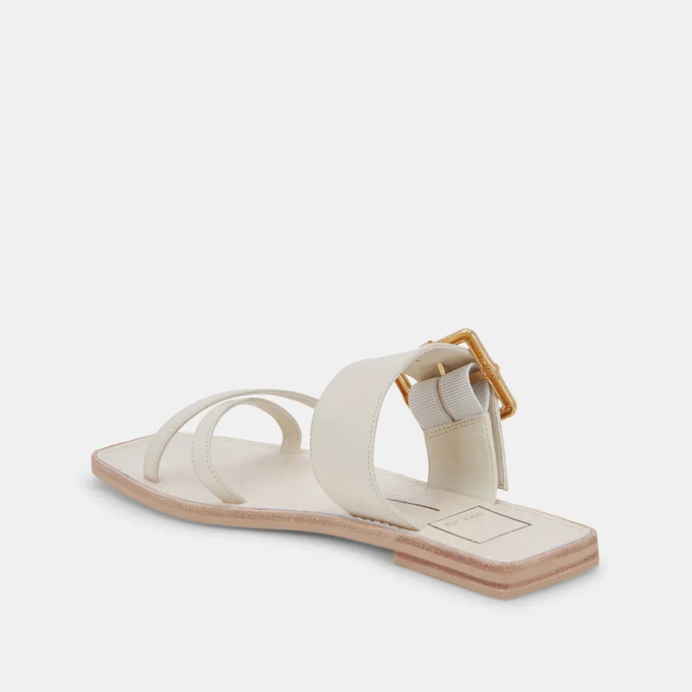 Lowyn Sandals Ivory Leather