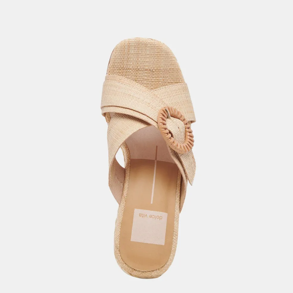 Luiz Wedges Lt Natural Raffia