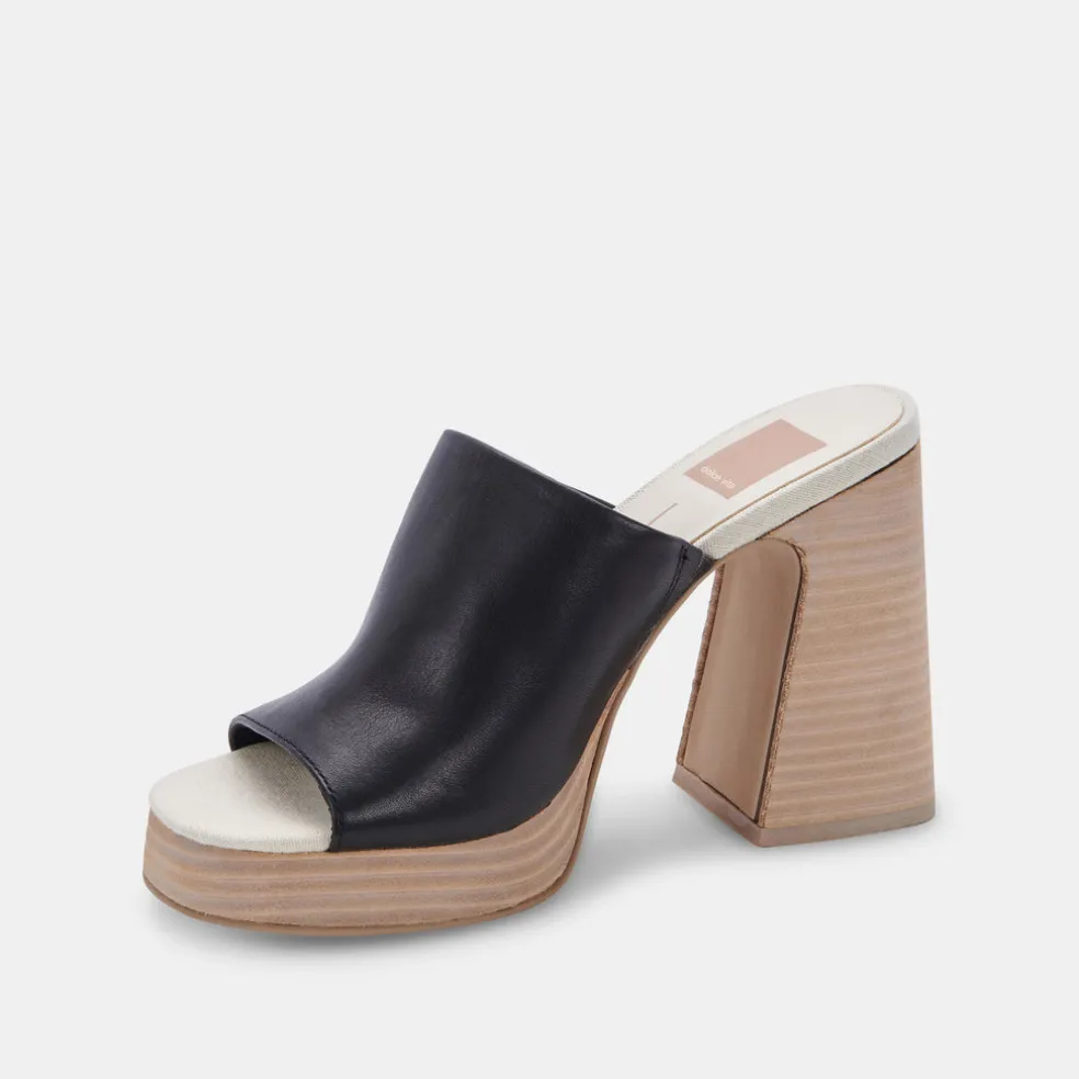 Lukas Heels Black Leather
