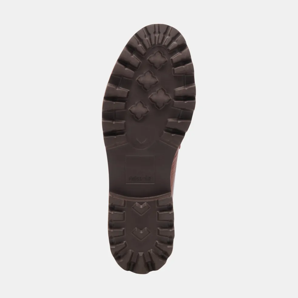 Malila Loafers Brown Crinkle Patent