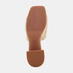 Marsha Heels Lt Natural Raffia