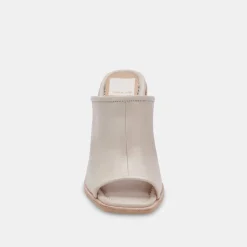 Mavise Heels Cream Leather