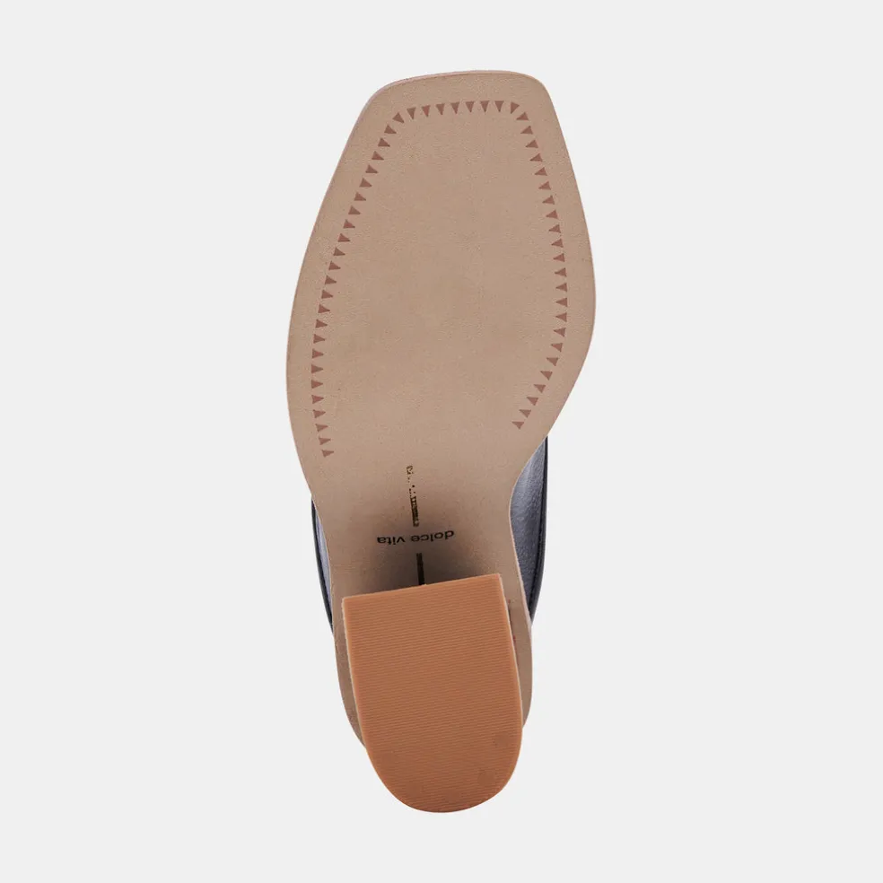 Mavise Heels Onyx Leather