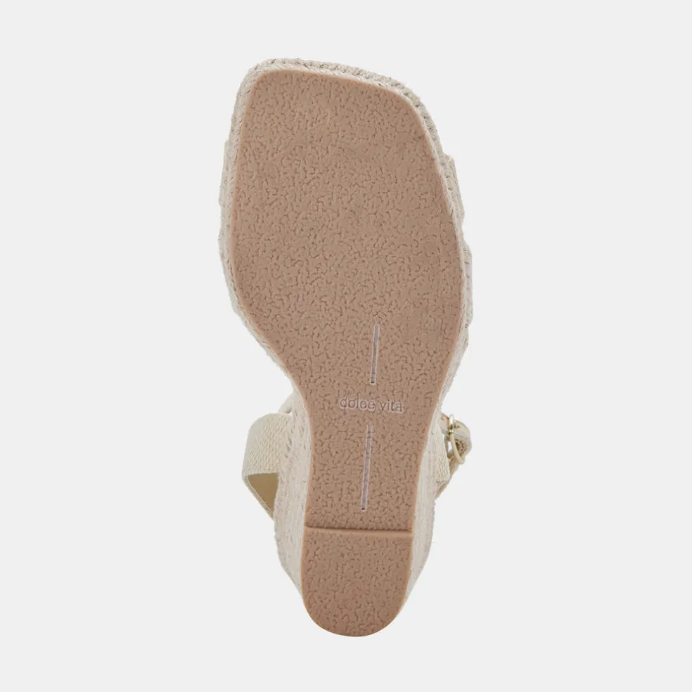 Maze Wedges Wheat Raffia