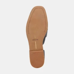 Moyra Flats Black White Leather
