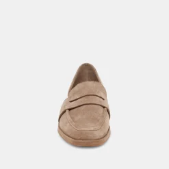 Moyra Flats Truffle Suede