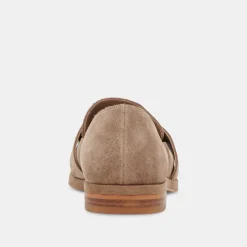Moyra Flats Truffle Suede