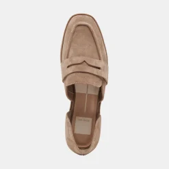 Moyra Flats Truffle Suede