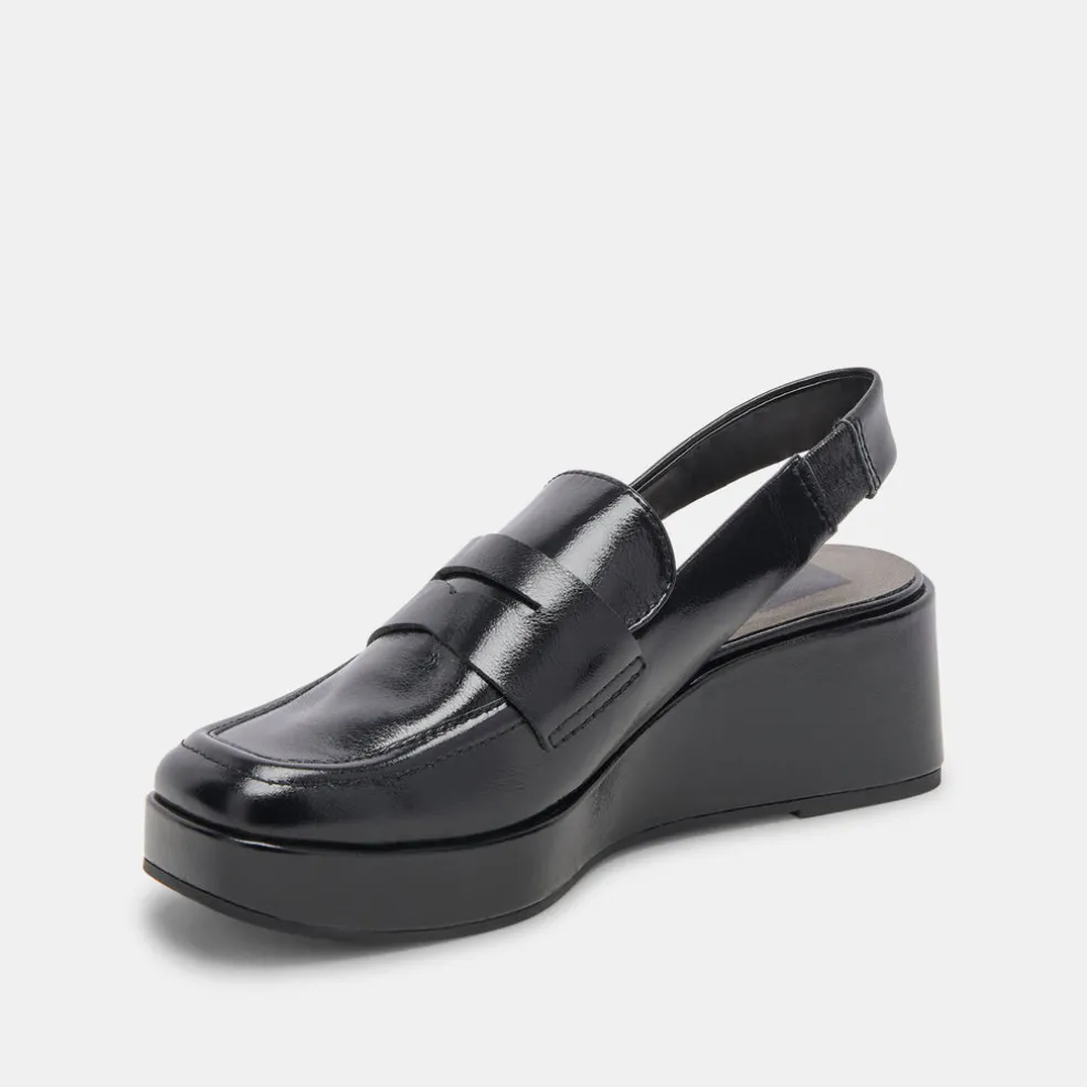 Nada Loafers Midnight Crinkle Patent