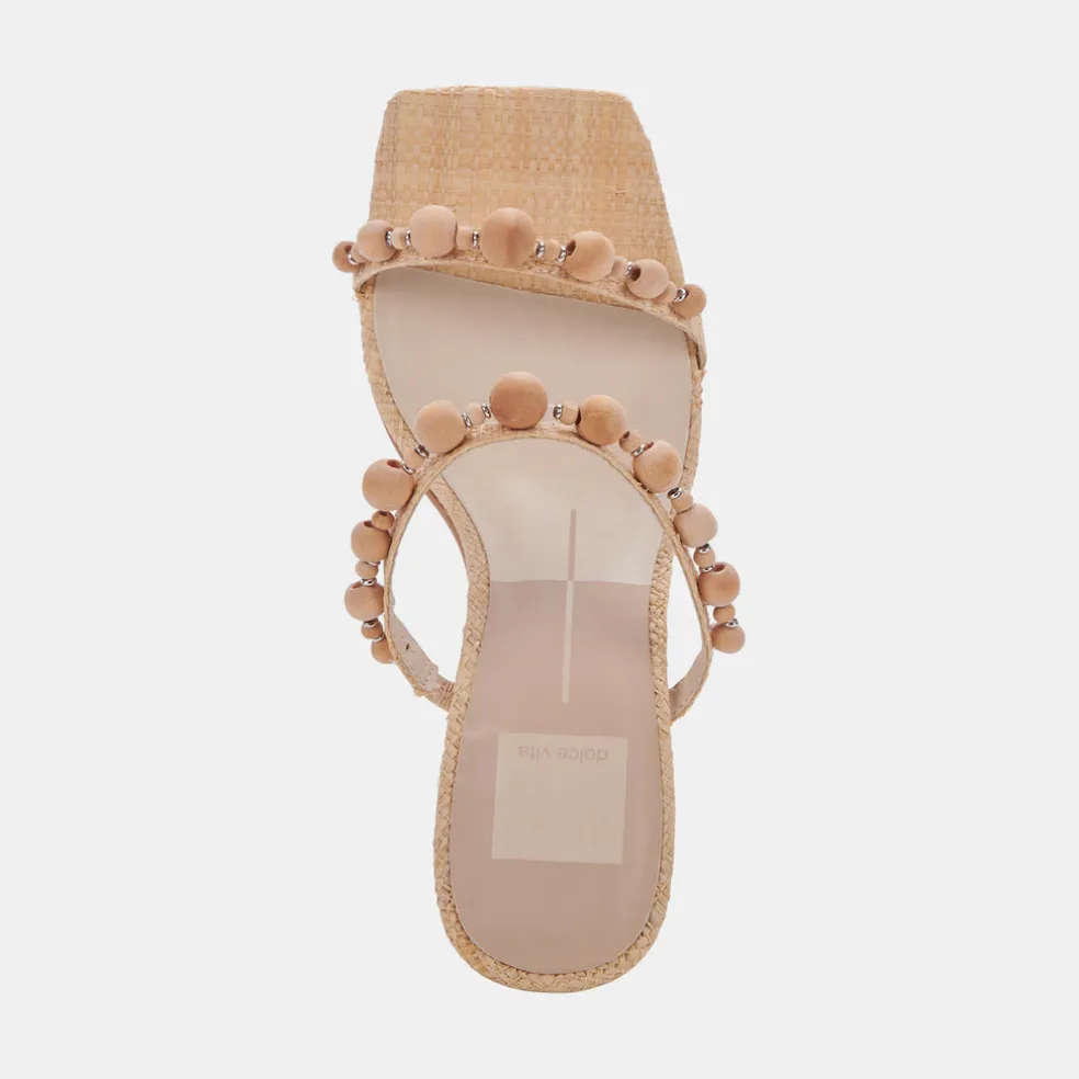 Naja Heels Beachwood Raffia