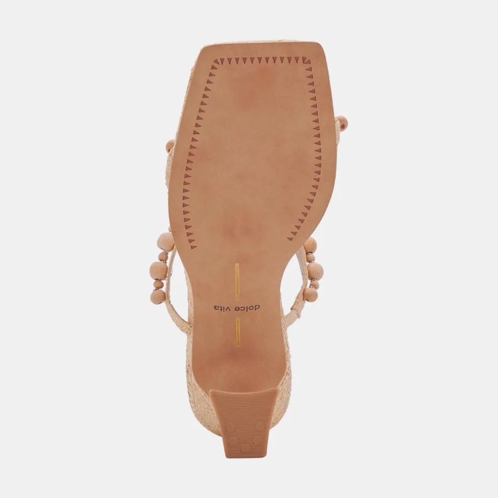 Naja Heels Beachwood Raffia