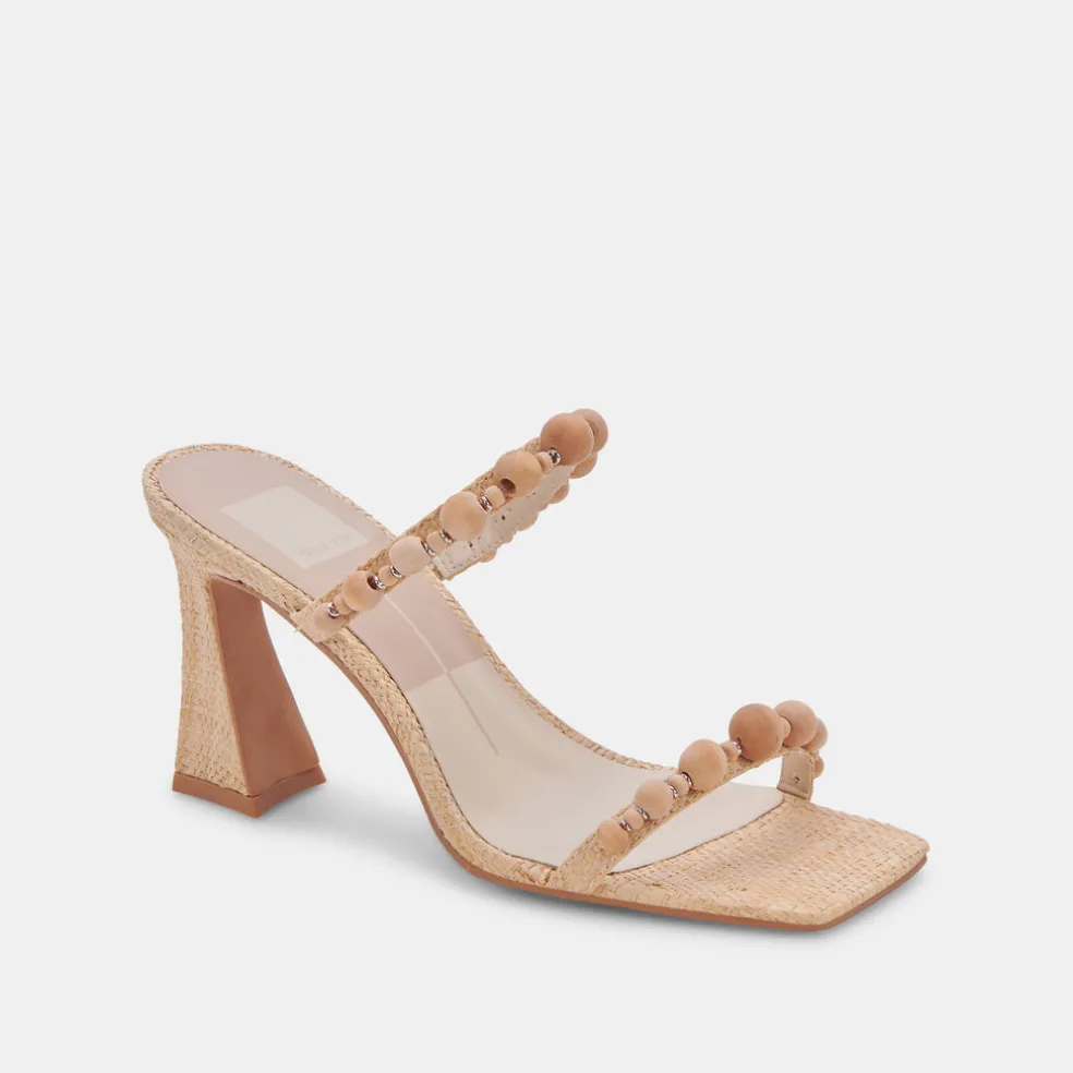 Naja Heels Beachwood Raffia