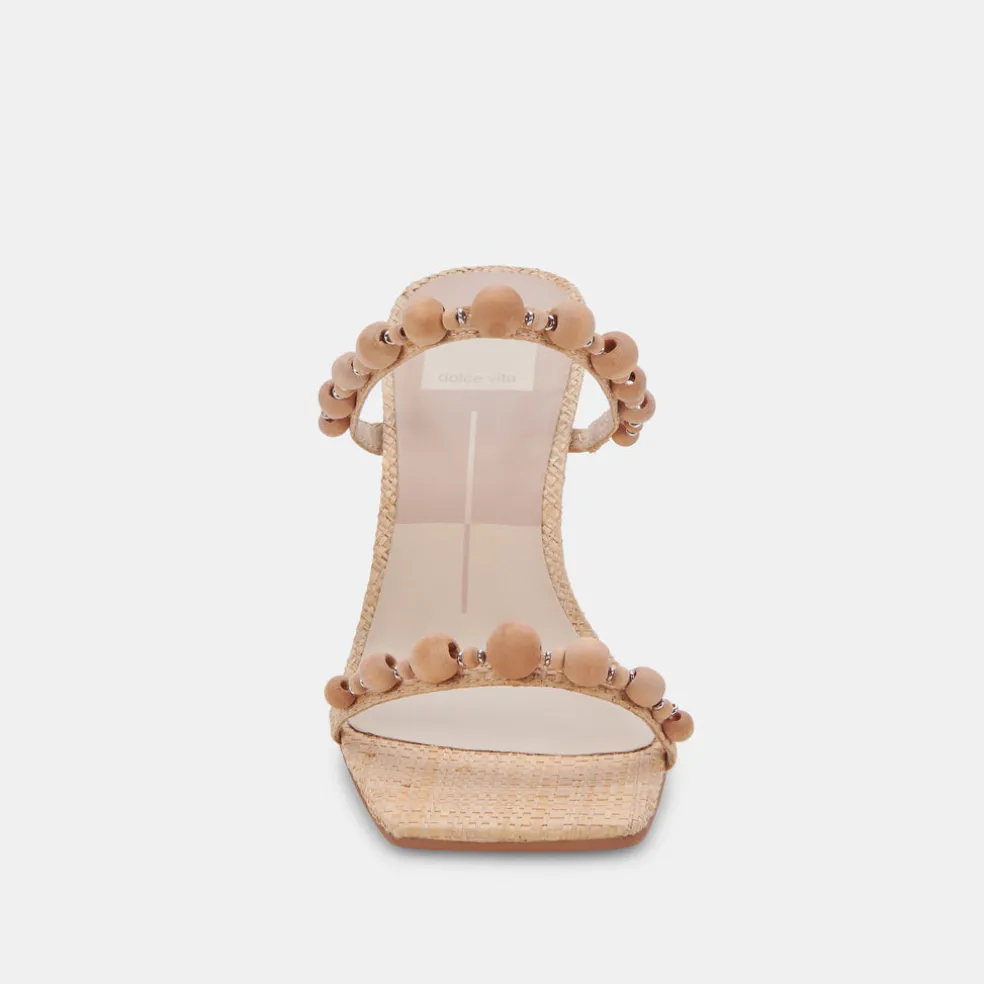 Naja Heels Beachwood Raffia