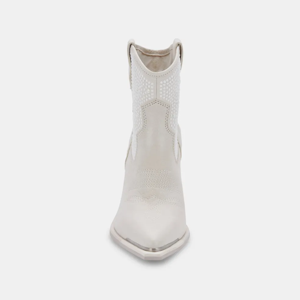 Nashe Booties Off White Pearls