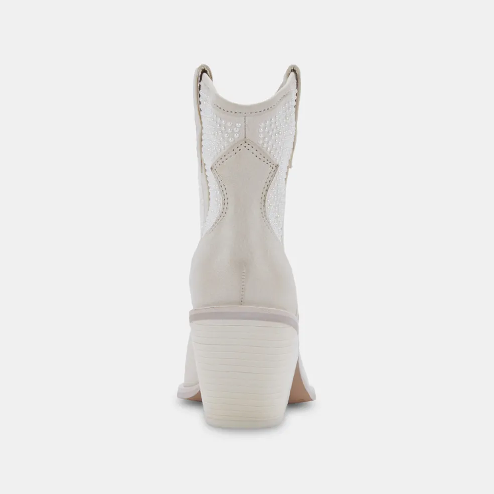 Nashe Booties Off White Pearls