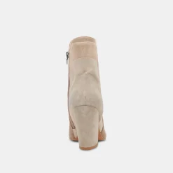 Neena Booties Taupe Multi Suede