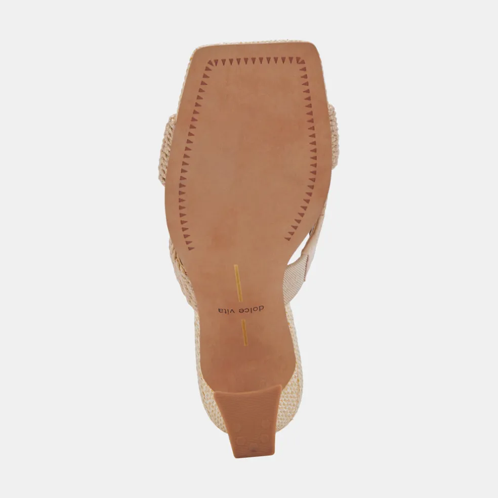 Nitro Heels Lt Natural Raffia