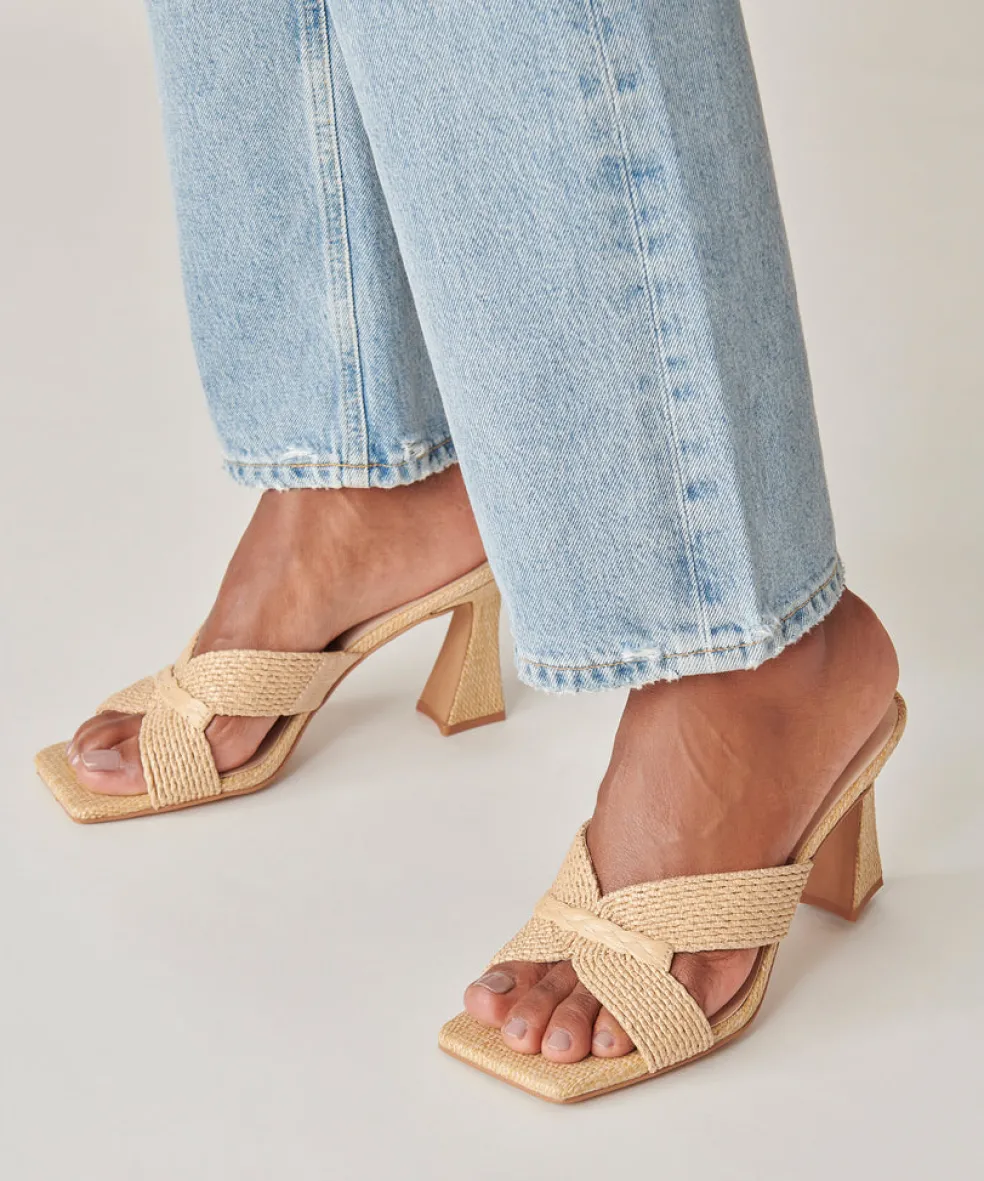 Nitro Heels Lt Natural Raffia