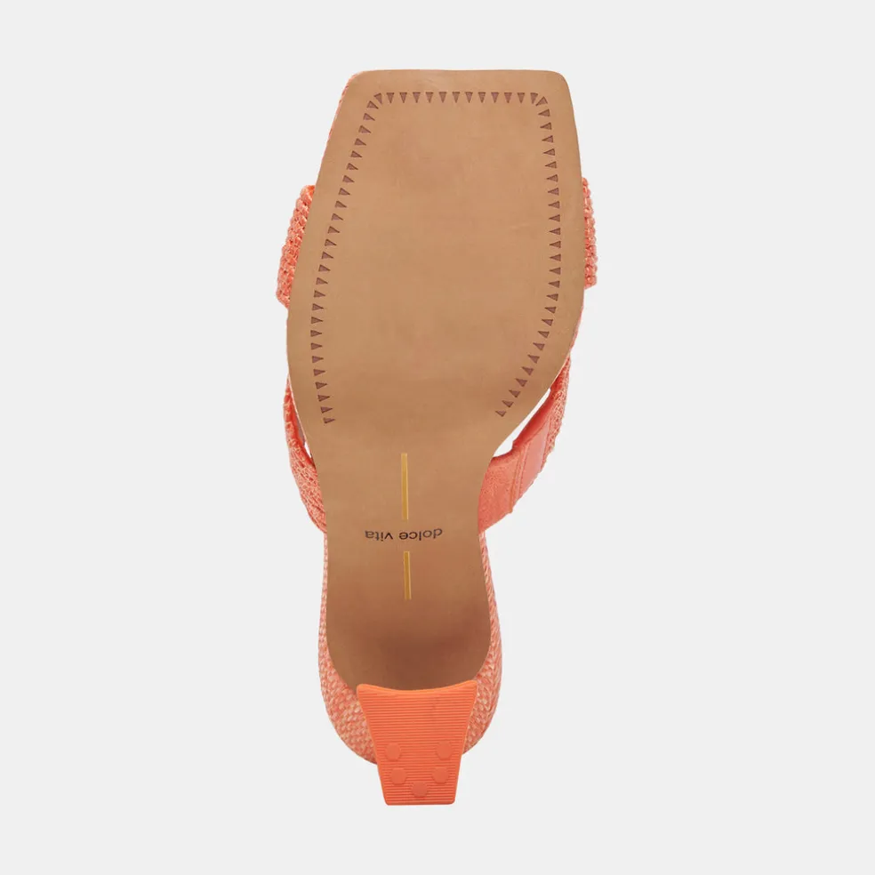 Nitro Heels Orange Raffia
