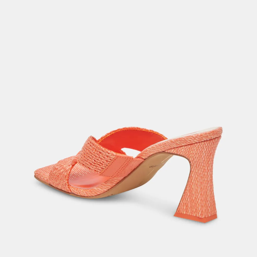 Nitro Heels Orange Raffia