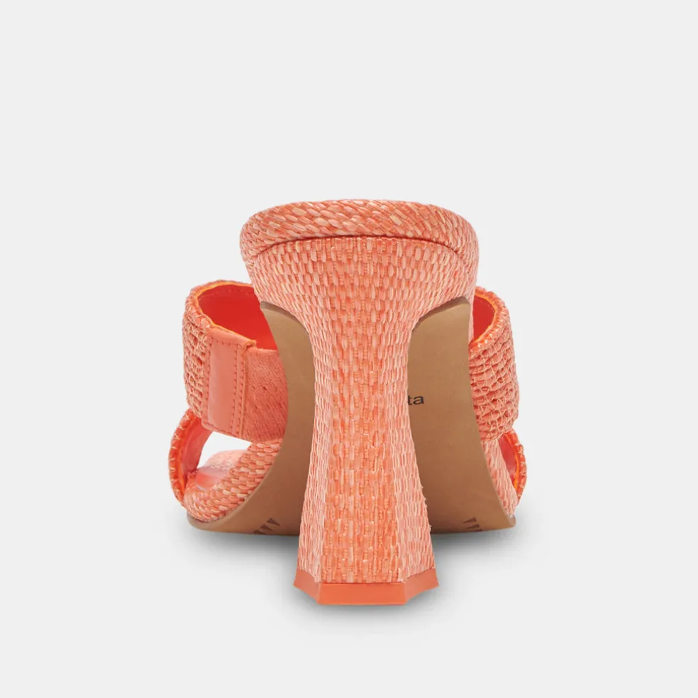 Nitro Heels Orange Raffia