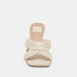Nitro Pearl Heels Vanilla Raffia