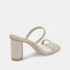 Noles Heels Gold Metallic Stella Suede