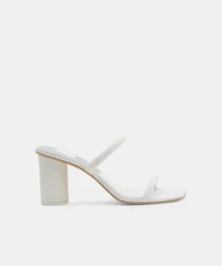 Noles Heels White Leather