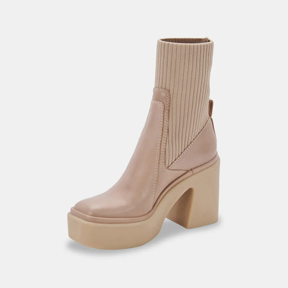 Odina Boots Taupe Leather