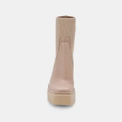 Odina Boots Taupe Leather