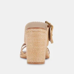 Onnie Heels Warm Natural Raffia