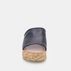 Pablos Sandals Black Leather