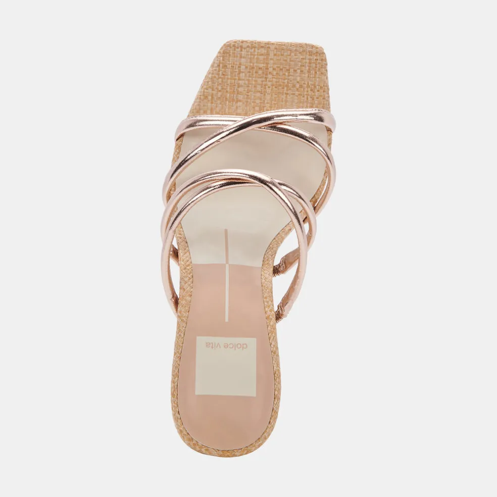 Patsi Heels Rose Gold Metallic Stella