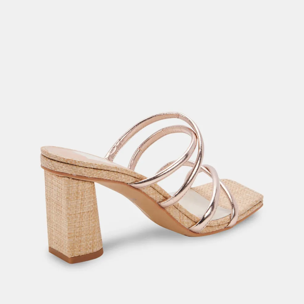 Patsi Heels Rose Gold Metallic Stella
